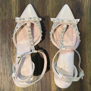 Kate Spade, size 7 1/2, gently used. No duster, no shoe box available.